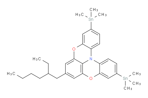 7-(2-ethylhexyl)-3,11-bis(trimethylstannyl)benzo[5,6][1,4]oxazino[2,3,4-kl]phenoxazine
