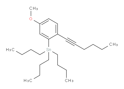 tributyl(2-(hex-1-yn-1-yl)-5-methoxyphenyl)stannane