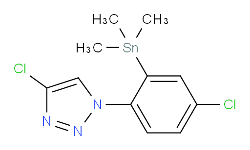 4-chloro-1-(4-chloro-2-(trimethylstannyl)phenyl)-1H-1,2,3-triazole