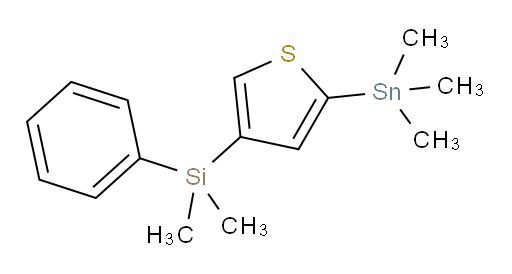 dimethyl(phenyl)(5-(trimethylstannyl)thiophen-3-yl)silane