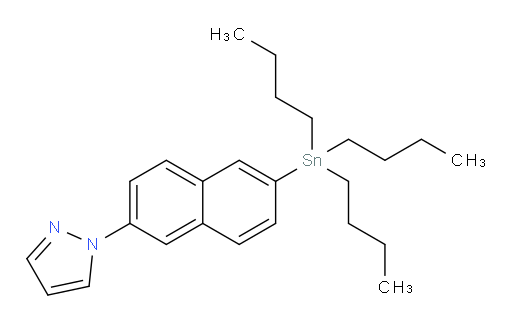 1-(6-(tributylstannyl)naphthalen-2-yl)-1H-pyrazole