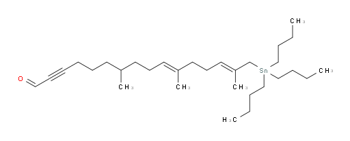 (10E,14E)-7,11,15-trimethyl-16-(tributylstannyl)hexadeca-10,14-dien-2-ynal