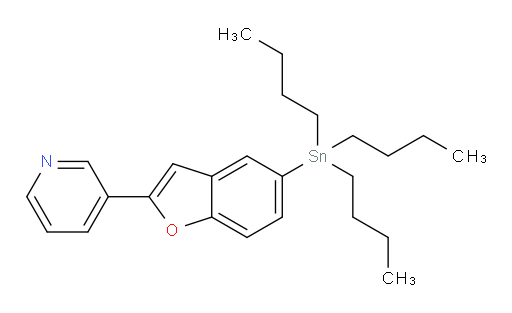 3-(5-(tributylstannyl)benzofuran-2-yl)pyridine
