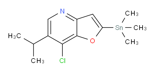 7-chloro-6-isopropyl-2-(trimethylstannyl)furo[3,2-b]pyridine