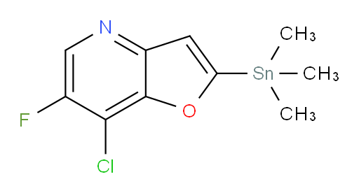 7-chloro-6-fluoro-2-(trimethylstannyl)furo[3,2-b]pyridine