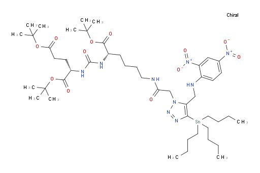 (S)-di-tert-butyl 2-(3-((S)-1-(tert-butoxy)-6-(2-(5-(((2,4-dinitrophenyl)amino)methyl)-4-(tributylstannyl)-1H-1,2,3-triazol-1-yl)acetamido)-1-oxohexan-2-yl)ureido)pentanedioate