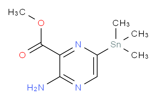 methyl 3-amino-6-(trimethylstannyl)pyrazine-2-carboxylate
