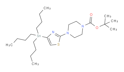 tert-butyl 4-(4-(tributylstannyl)thiazol-2-yl)piperazine-1-carboxylate
