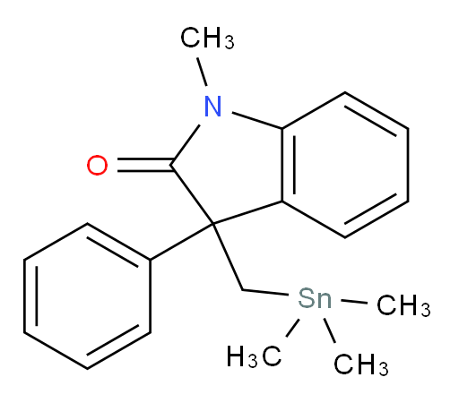 1-methyl-3-phenyl-3-((trimethylstannyl)methyl)indolin-2-one