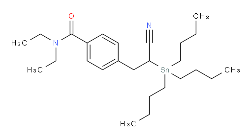 4-(2-cyano-2-(tributylstannyl)ethyl)-N,N-diethylbenzamide