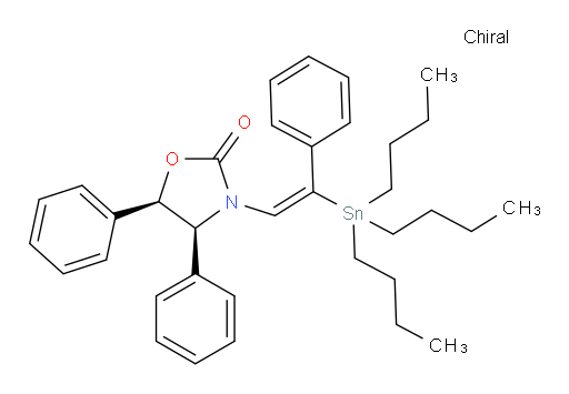 (4S,5R)-4,5-diphenyl-3-((E)-2-phenyl-2-(tributylstannyl)vinyl)oxazolidin-2-one