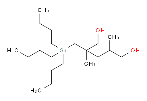 2,4-dimethyl-2-((tributylstannyl)methyl)pentane-1,5-diol