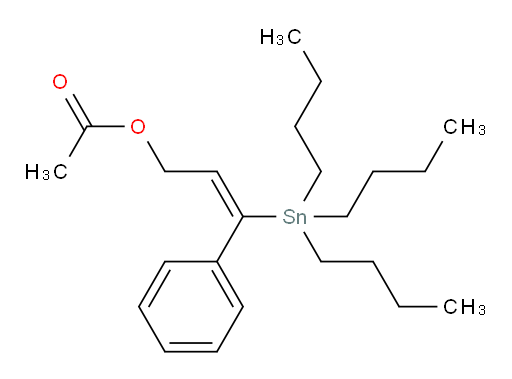 (E)-3-phenyl-3-(tributylstannyl)allyl acetate