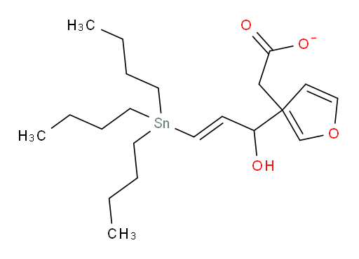(E)-1-(furan-3-yl)-3-(tributylstannyl)allyl acetate