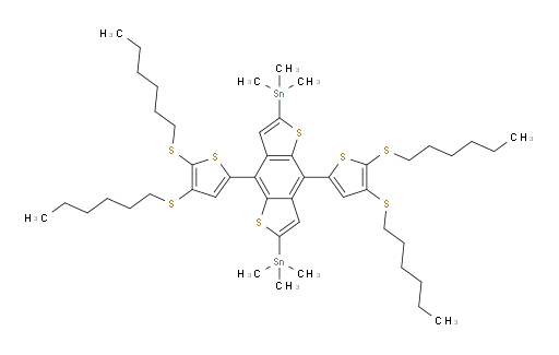 (4,8-bis(4,5-bis(hexylthio)thiophen-2-yl)benzo[1,2-b:4,5-b']dithiophene-2,6-diyl)bis(trimethylstannane)