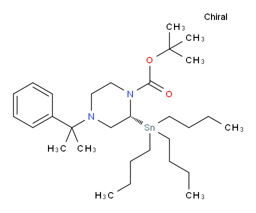 (R)-tert-butyl 4-(2-phenylpropan-2-yl)-2-(tributylstannyl)piperazine-1-carboxylate