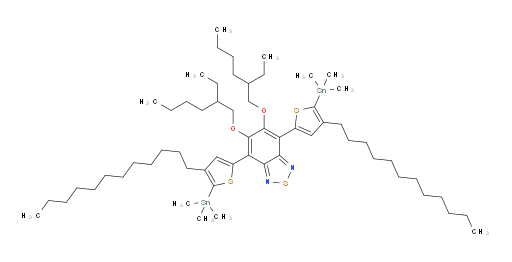 4,7-bis(4-dodecyl-5-(trimethylstannyl)thiophen-2-yl)-5,6-bis((2-ethylhexyl)oxy)benzo[c][1,2,5]thiadiazole