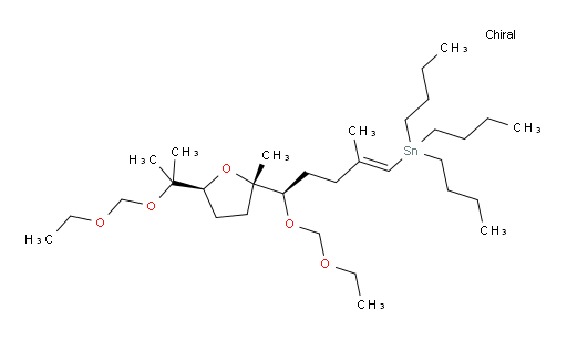 tributyl((R,E)-5-(ethoxymethoxy)-5-((2S,5S)-5-(2-(ethoxymethoxy)propan-2-yl)-2-methyltetrahydrofuran-2-yl)-2-methylpent-1-en-1-yl)stannane