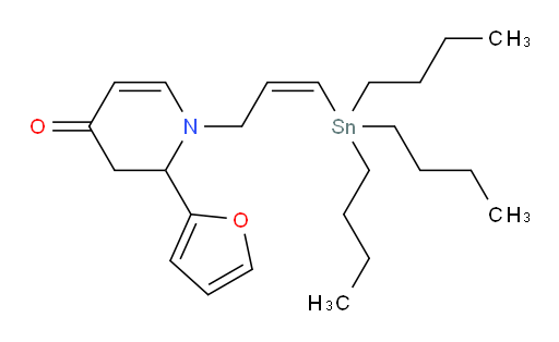 (Z)-2-(furan-2-yl)-1-(3-(tributylstannyl)allyl)-2,3-dihydropyridin-4(1H)-one