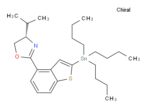 (S)-4-isopropyl-2-(2-(tributylstannyl)benzo[b]thiophen-4-yl)-4,5-dihydrooxazole