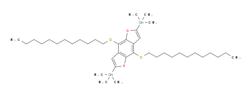 (4,8-bis(dodecylthio)benzo[1,2-b:4,5-b']difuran-2,6-diyl)bis(trimethylstannane)