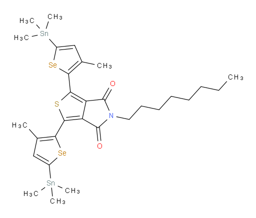 1,3-bis(3-methyl-5-(trimethylstannyl)selenophen-2-yl)-5-octyl-4H-thieno[3,4-c]pyrrole-4,6(5H)-dione