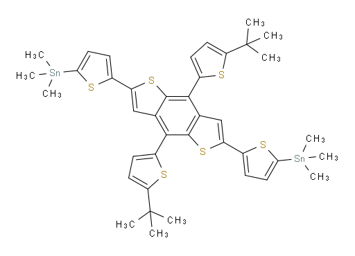 (5,5'-(4,8-bis(5-(tert-butyl)thiophen-2-yl)benzo[1,2-b:4,5-b']dithiophene-2,6-diyl)bis(thiophene-5,2-diyl))bis(trimethylstannane)