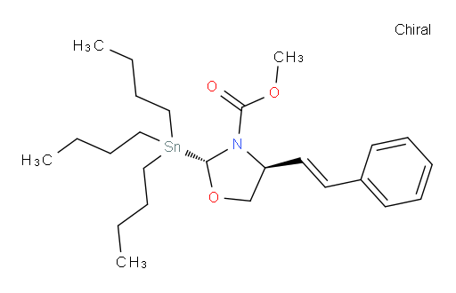 (2R,4S)-methyl 4-((E)-styryl)-2-(tributylstannyl)oxazolidine-3-carboxylate