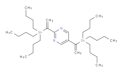 2,5-bis(1-(tributylstannyl)vinyl)pyrimidine