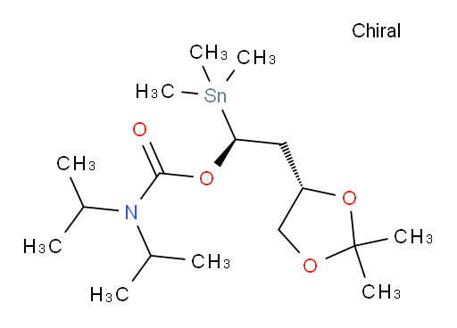 (S)-2-((S)-2,2-二甲基-1,3-二氧杂环戊烷-4-基)-1-(三甲基锡基)乙基 二异丙基氨基甲酸酯