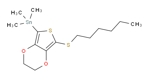 (7-(己基硫基)-2,3-二氢噻吩并[3,4-b][1,4]二噁烯-5-基)三甲基锡烷