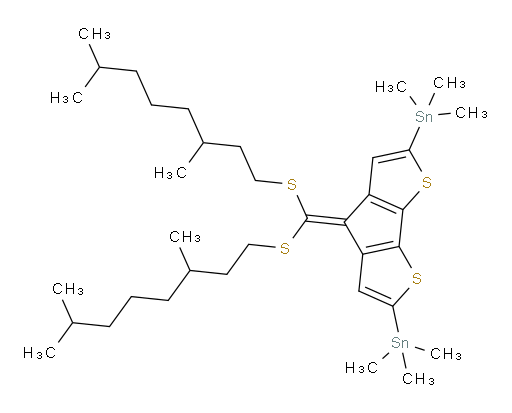 (4-(bis((3,7-dimethyloctyl)thio)methylene)-4H-cyclopenta[1,2-b:5,4-b']dithiophene-2,6-diyl)bis(trimethylstannane)
