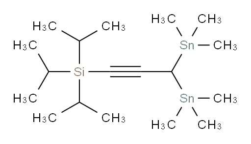 (3,3-bis(trimethylstannyl)prop-1-yn-1-yl)triisopropylsilane