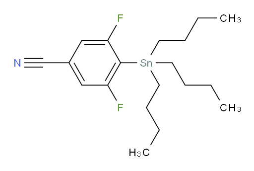3,5-difluoro-4-(tributylstannyl)benzonitrile