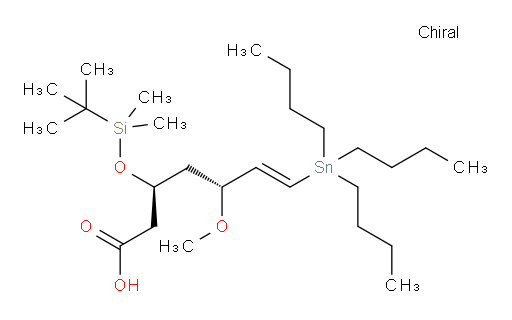 (3S,5R,E)-3-((tert-butyldimethylsilyl)oxy)-5-methoxy-7-(tributylstannyl)hept-6-enoic acid