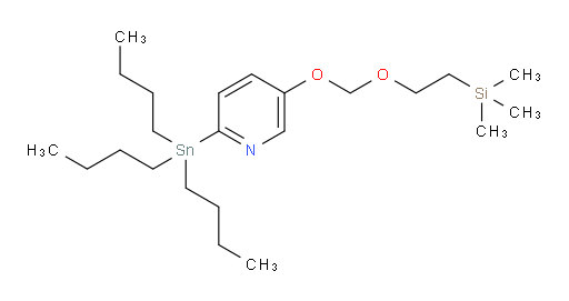 2-(tributylstannyl)-5-((2-(trimethylsilyl)ethoxy)methoxy)pyridine