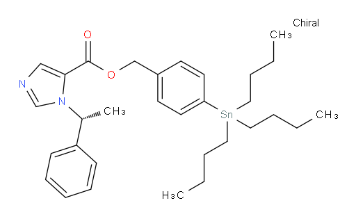(R)-4-(tributylstannyl)benzyl 1-(1-phenylethyl)-1H-imidazole-5-carboxylate