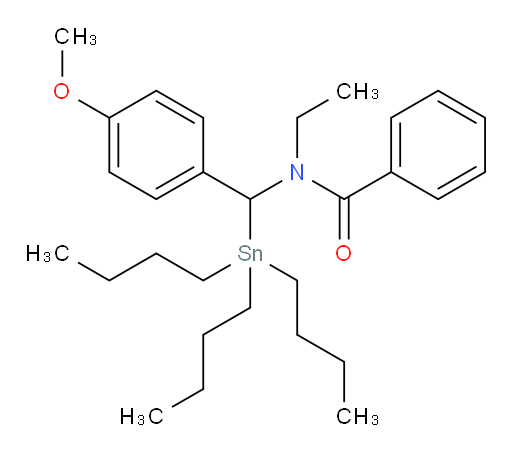 N-ethyl-N-((4-methoxyphenyl)(tributylstannyl)methyl)benzamide
