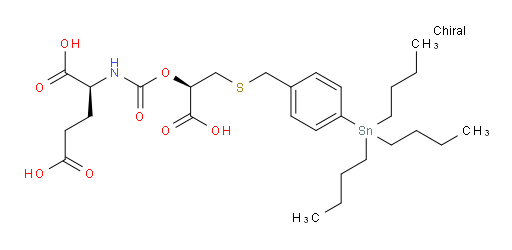 (S)-2-((((R)-1-carboxy-2-((4-(tributylstannyl)benzyl)thio)ethoxy)carbonyl)amino)pentanedioic acid