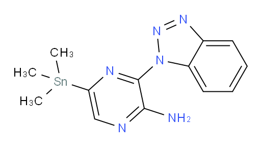 3-(1H-benzo[d][1,2,3]triazol-1-yl)-5-(trimethylstannyl)pyrazin-2-amine