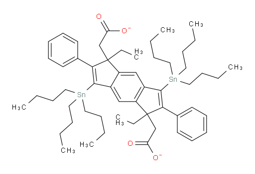 2,2'-(1,5-diethyl-2,6-diphenyl-3,7-bis(tributylstannyl)-1,5-dihydro-s-indacene-1,5-diyl)diacetate