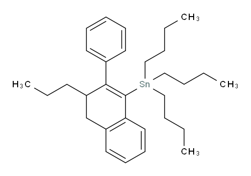 tributyl(2-phenyl-3-propyl-3,4-dihydronaphthalen-1-yl)stannane