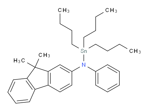 1,1,1-tributyl-N-(9,9-dimethyl-9H-fluoren-2-yl)-N-phenylstannanamine