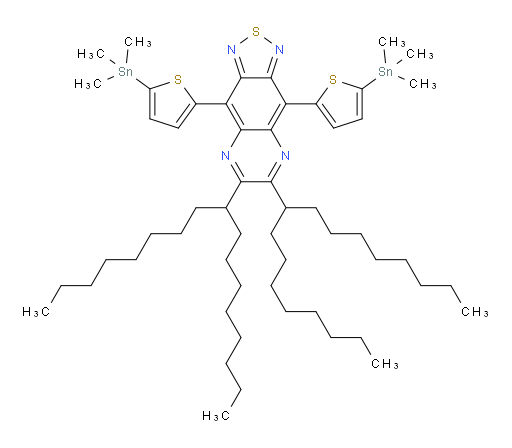 6,7-di(heptadecan-9-yl)-4,9-bis(5-(trimethylstannyl)thiophen-2-yl)-[1,2,5]thiadiazolo[3,4-g]quinoxaline