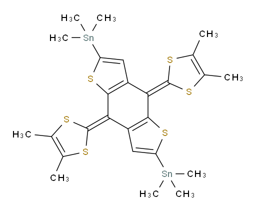 (4,8-bis(4,5-dimethyl-1,3-dithiol-2-ylidene)-4,8-dihydrobenzo[1,2-b:4,5-b']dithiophene-2,6-diyl)bis(trimethylstannane)