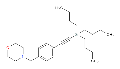4-(4-((tributylstannyl)ethynyl)benzyl)morpholine