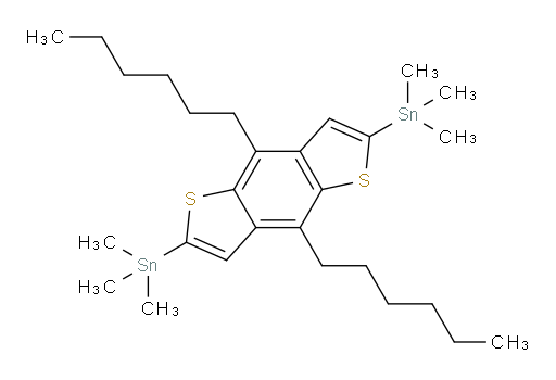 (4,8-dihexylbenzo[1,2-b:4,5-b']dithiophene-2,6-diyl)bis(trimethylstannane)