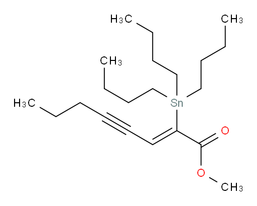 (Z)-methyl 2-(tributylstannyl)oct-2-en-4-ynoate