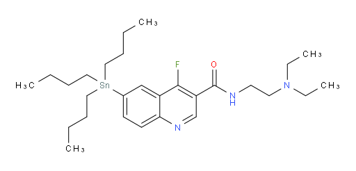 N-(2-(diethylamino)ethyl)-4-fluoro-6-(tributylstannyl)quinoline-3-carboxamide