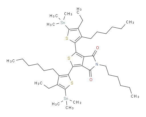 1,3-bis(4-ethyl-3-hexyl-5-(trimethylstannyl)thiophen-2-yl)-5-hexyl-4H-thieno[3,4-c]pyrrole-4,6(5H)-dione